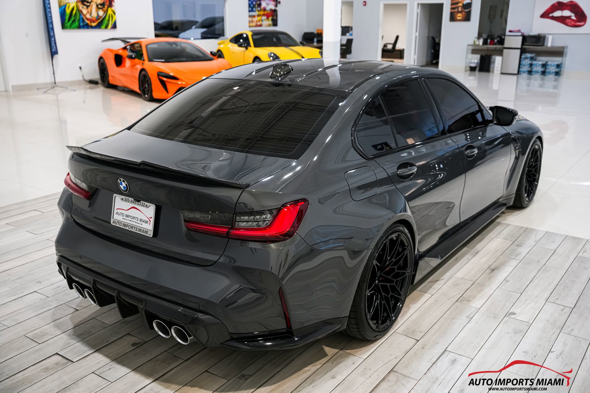 Used 2021 BMW M3 w/ Parking Assistance Package RWD image 30