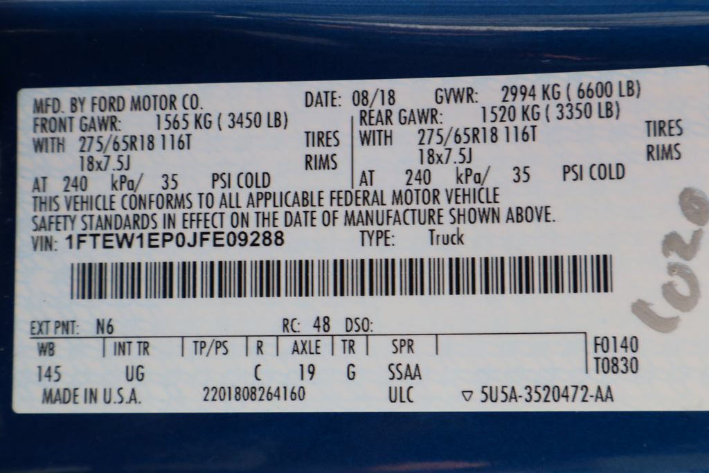 Used 2018 Ford F150 XLT w/ Equipment Group 302A Luxury AWD/4WD image 33