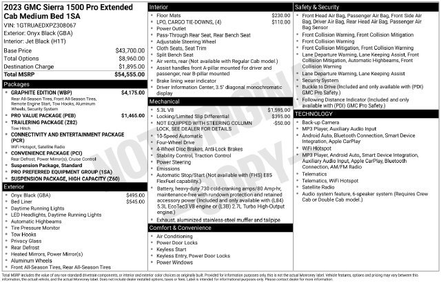 Certified 2023 GMC Sierra 1500 Pro w/ Graphite Edition AWD/4WD image 45