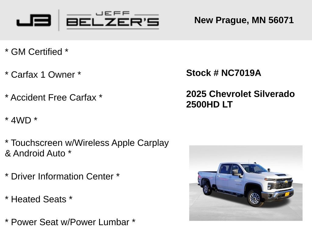 Certified 2025 Chevrolet Silverado 2500 LT w/ Convenience Package image 2
