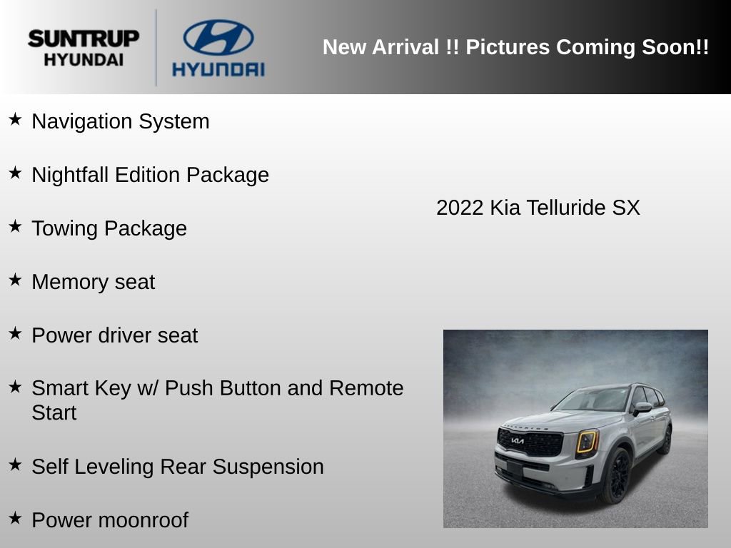 Used 2022 Kia Telluride SX w/ Nightfall Edition Package image 6