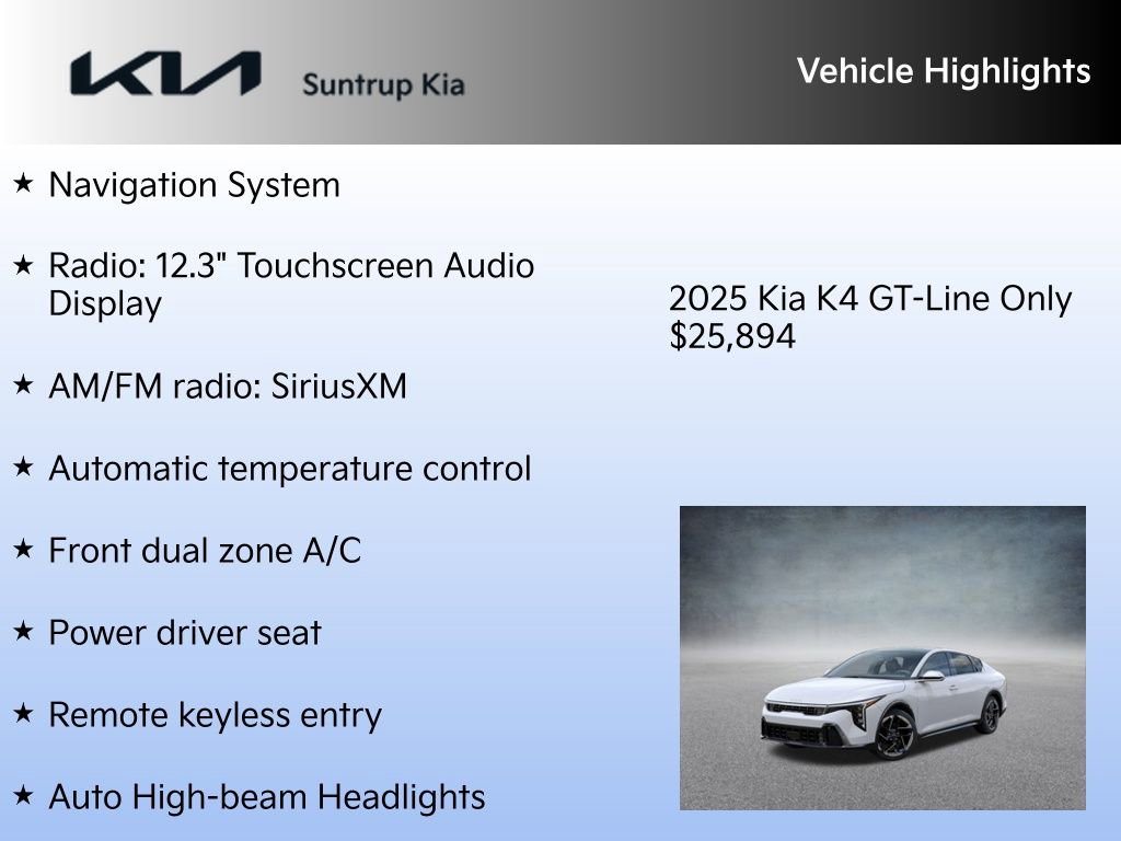 New 2025 Kia K4 GT-Line image 7
