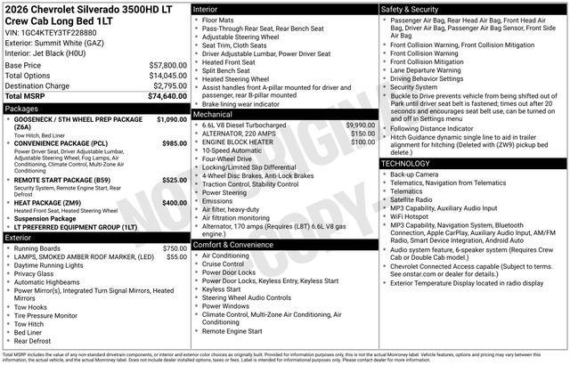 New 2026 Chevrolet Silverado 3500 LT AWD/4WD image 4