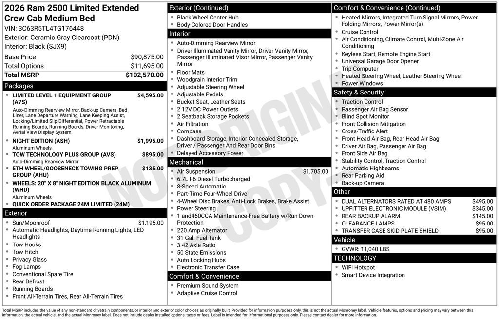 New 2026 RAM 2500 Limited image 3