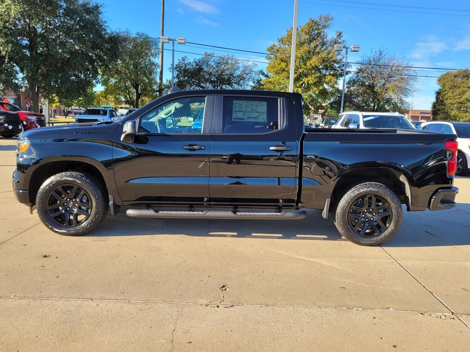 New 2026 Chevrolet Silverado 1500 Custom w/ Turbomax Blackout Package RWD image 2
