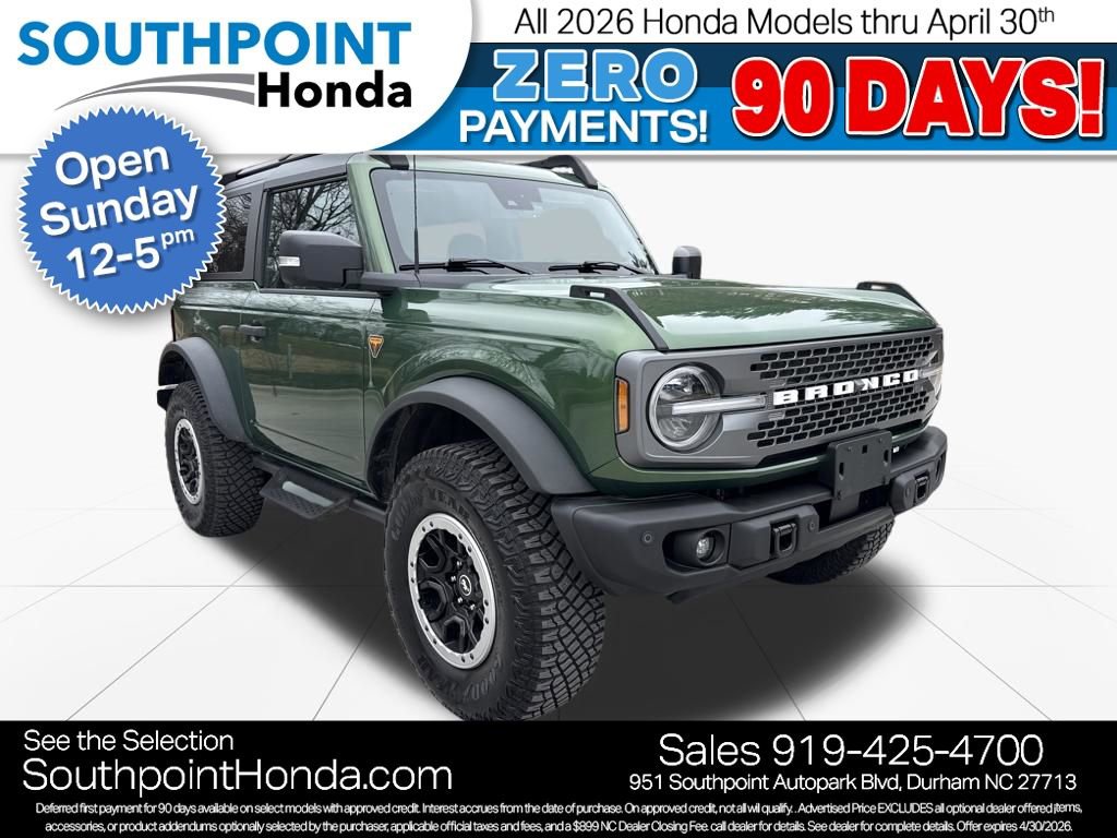Used 2023 Ford Bronco Badlands w/ Sasquatch Package AWD/4WD image 1