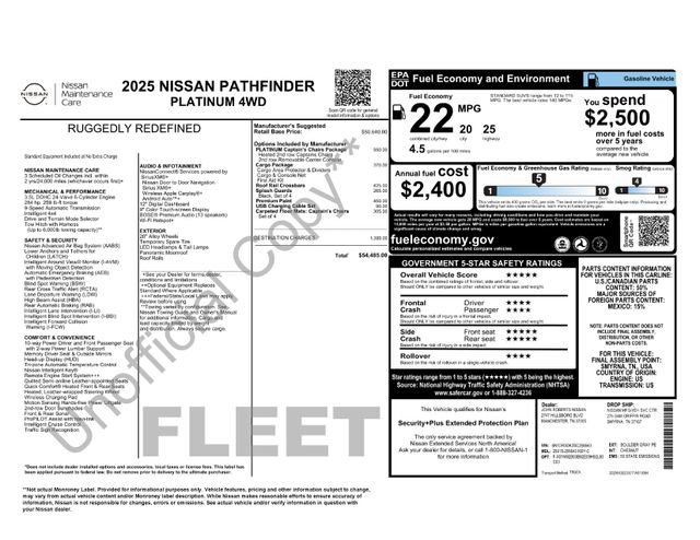 Used 2025 Nissan Pathfinder Platinum AWD/4WD image 38