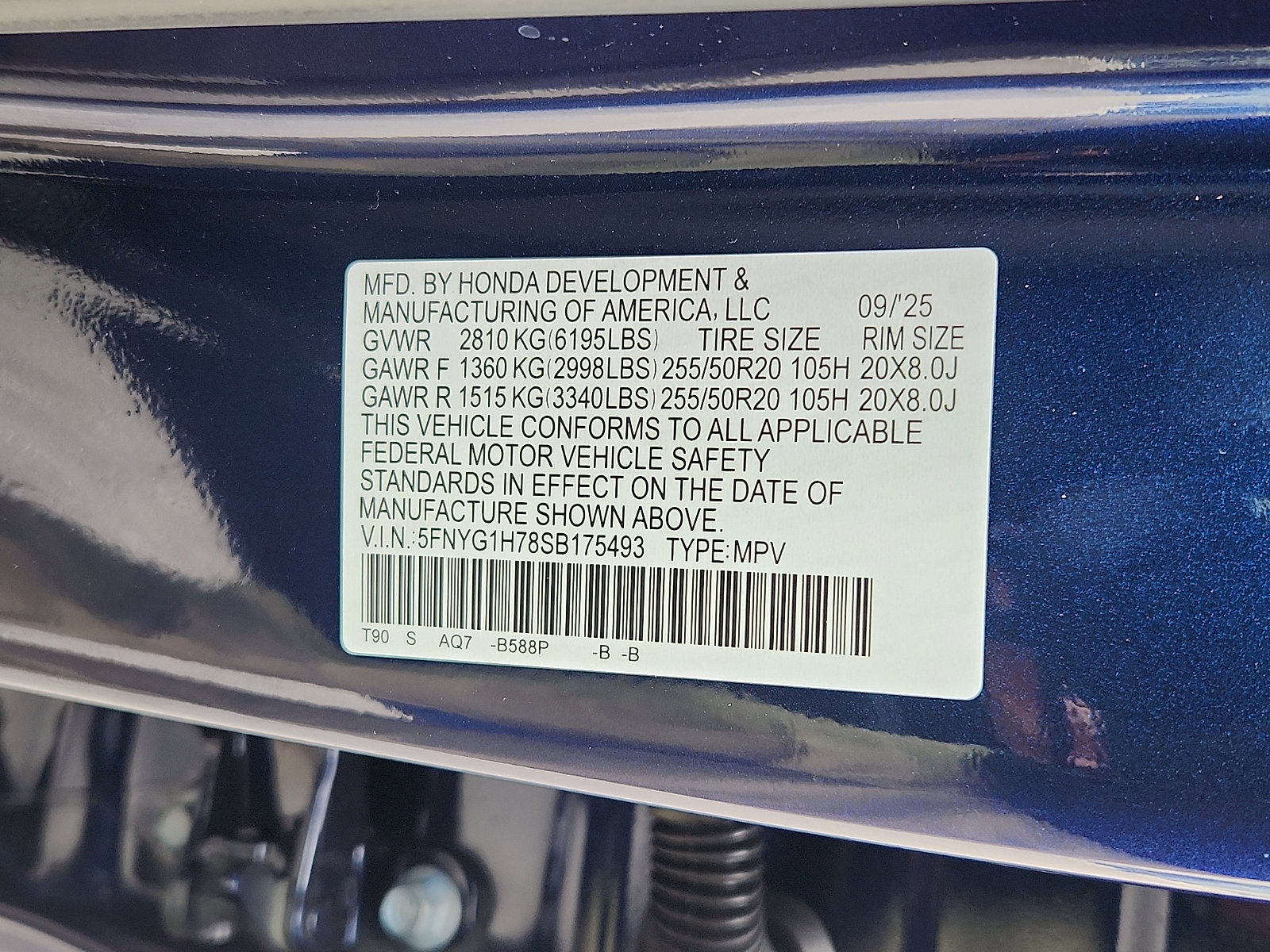 New 2025 Honda Pilot Touring image 18