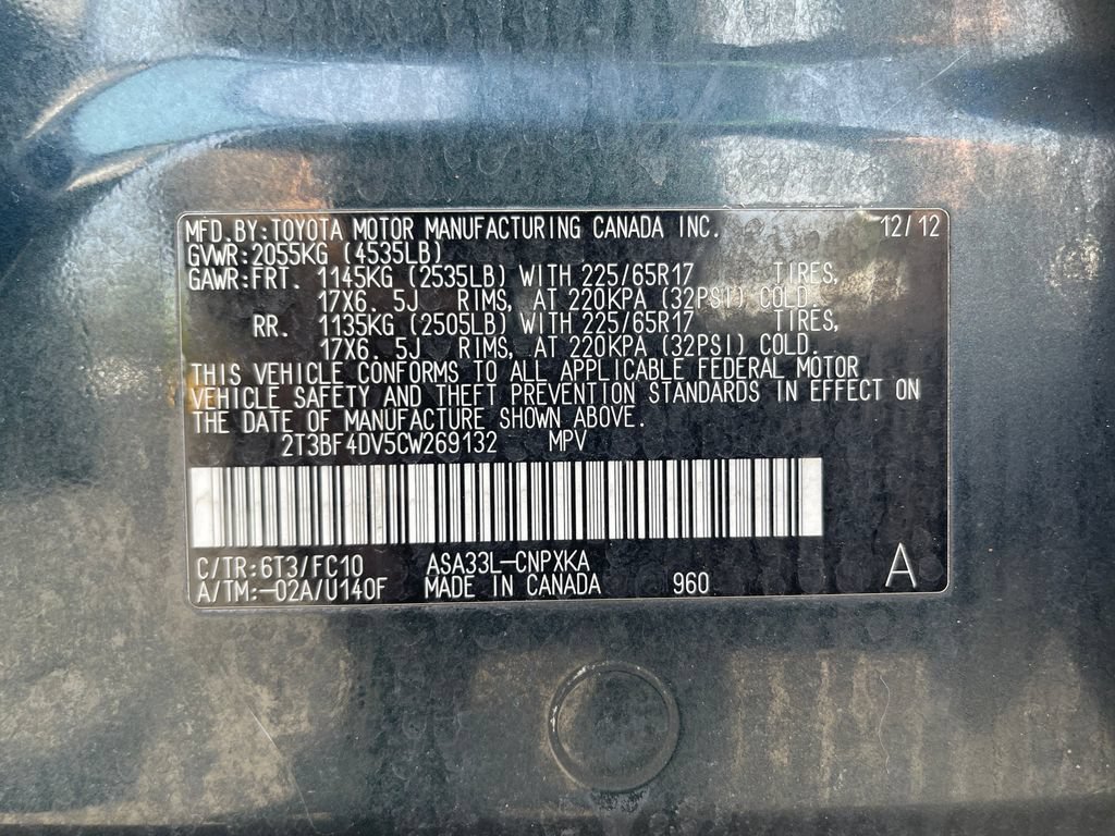 Used 2012 Toyota RAV4 4WD w/ Value Pkg image 30