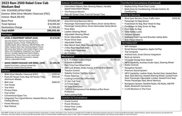 Used 2023 RAM 2500 Rebel w/ Level 2 Equipment Group AWD/4WD image 20