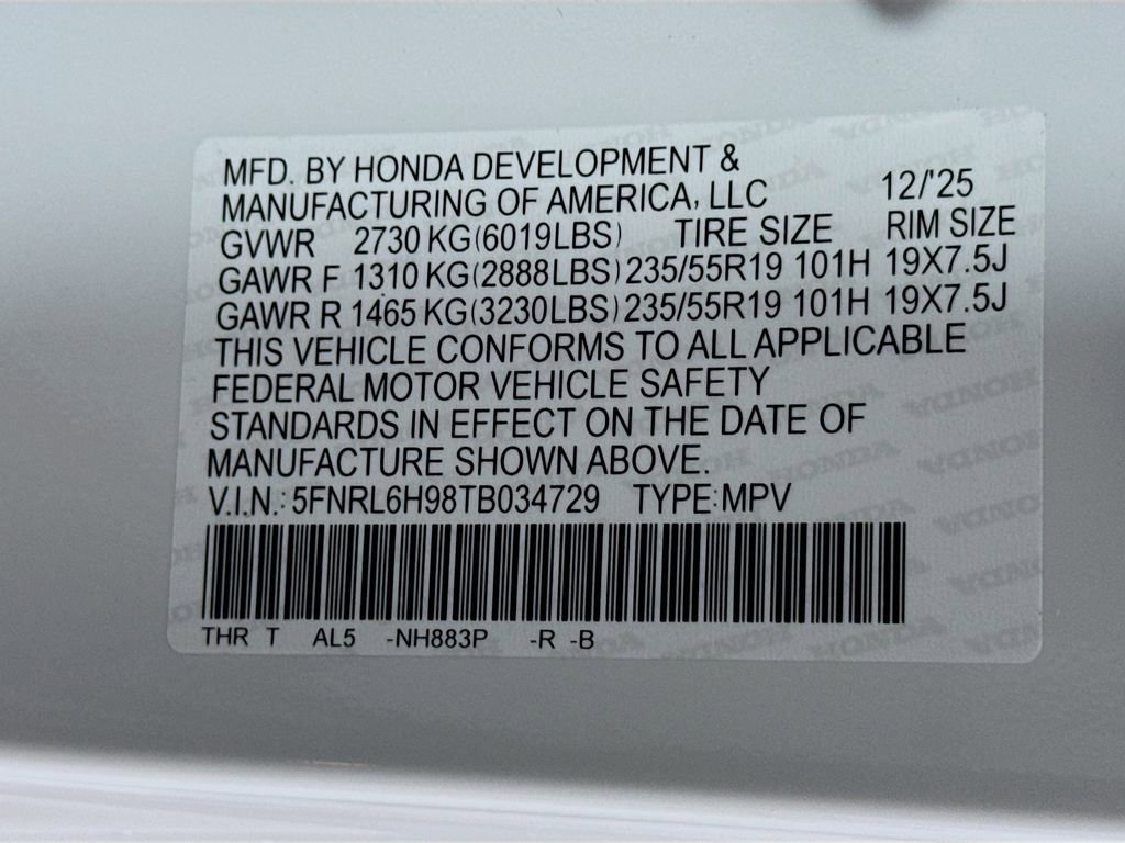 New 2026 Honda Odyssey Elite image 33