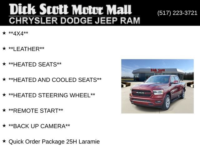 Used 2020 RAM 1500 Laramie w/ Sport Appearance Package AWD/4WD image 9