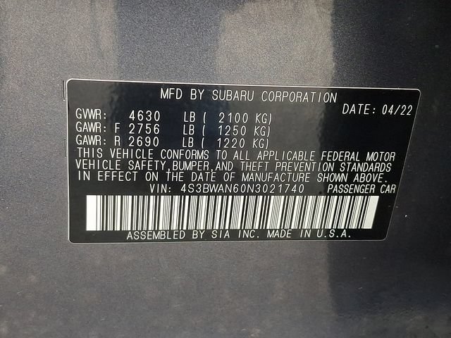Used 2022 Subaru Legacy Limited AWD/4WD image 29