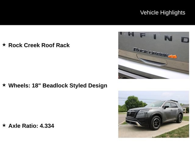 Used 2023 Nissan Pathfinder Rock Creek AWD/4WD image 4