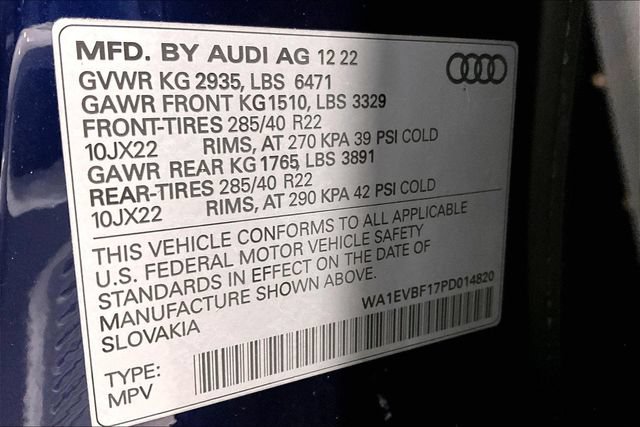 Certified 2023 Audi Q8 Premium Plus w/ Premium Plus Package AWD/4WD image 23