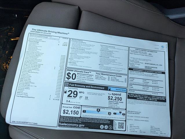 New 2026 BMW X3 xDrive30 w/ Premium Package image 18