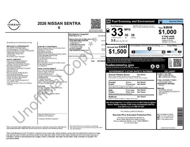 Certified 2026 Nissan Sentra S w/ S Cold Weather Package FWD image 29