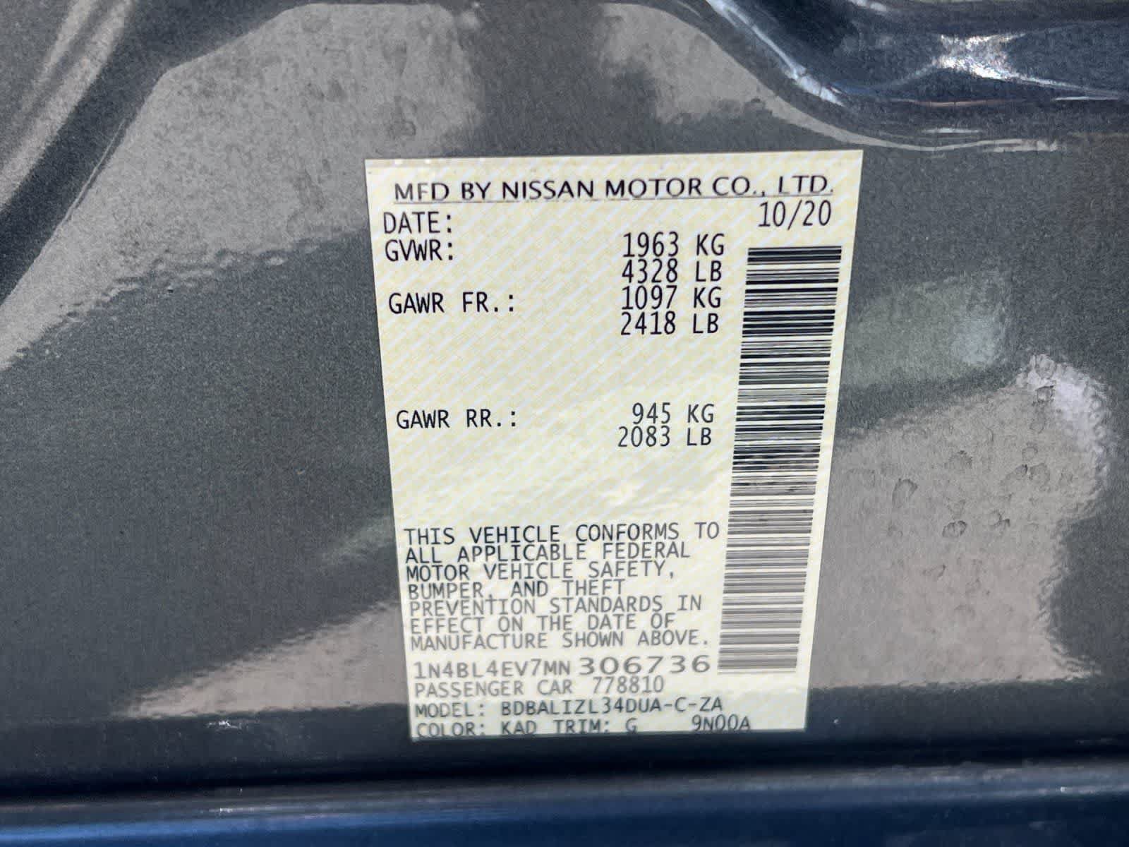 Used 2021 Nissan Altima 2.5 SL FWD image 32