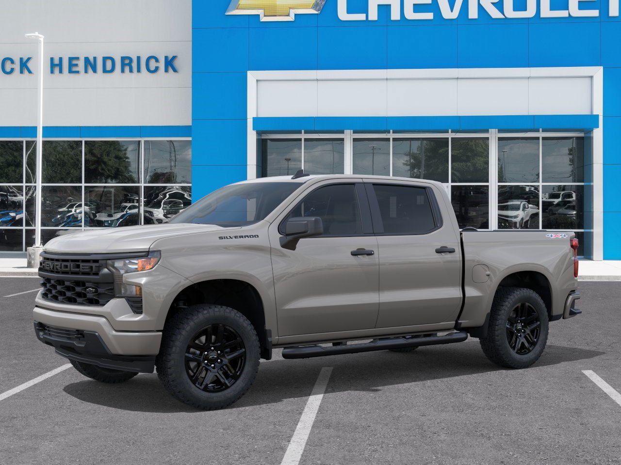 New 2026 Chevrolet Silverado 1500 Custom w/ Turbomax Blackout Package AWD/4WD image 3