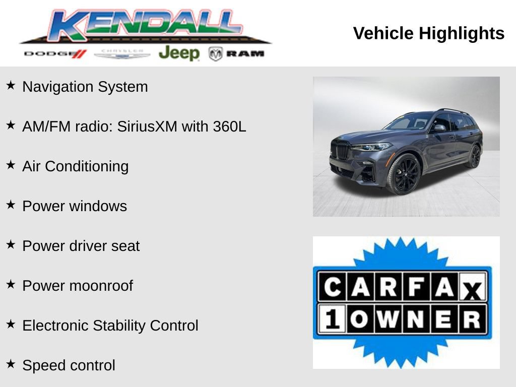 Used 2021 BMW X7 M50i AWD/4WD image 3