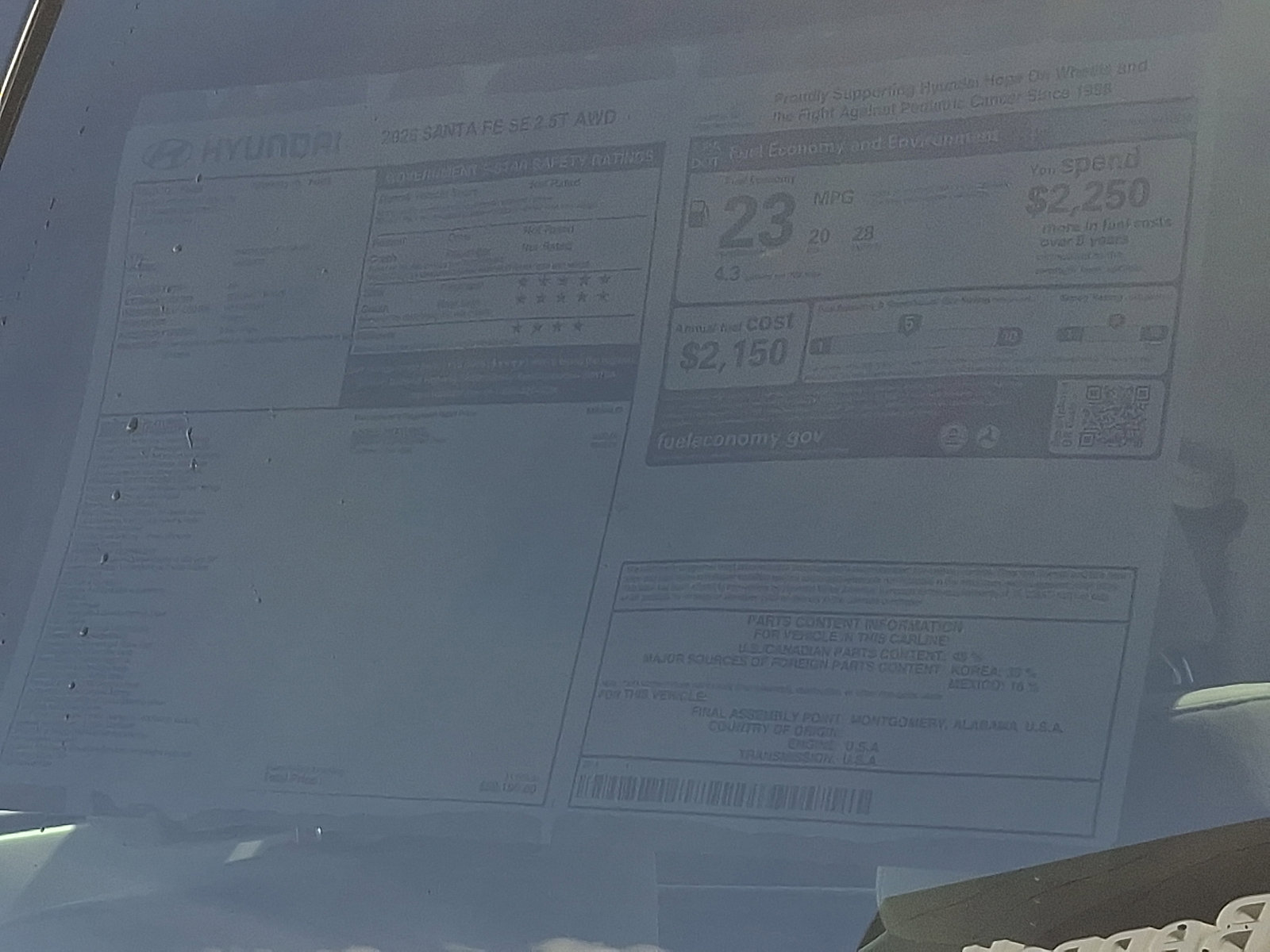 New 2026 Hyundai Santa Fe SE image 3