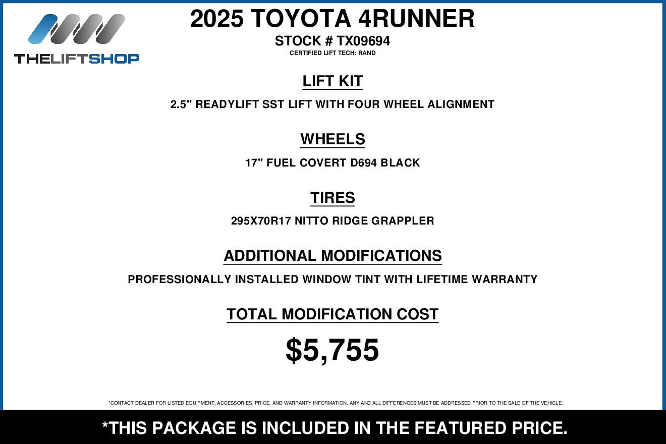 Used 2025 Toyota 4Runner SR5 AWD/4WD image 2