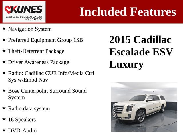 Used 2015 Cadillac Escalade ESV Luxury image 3