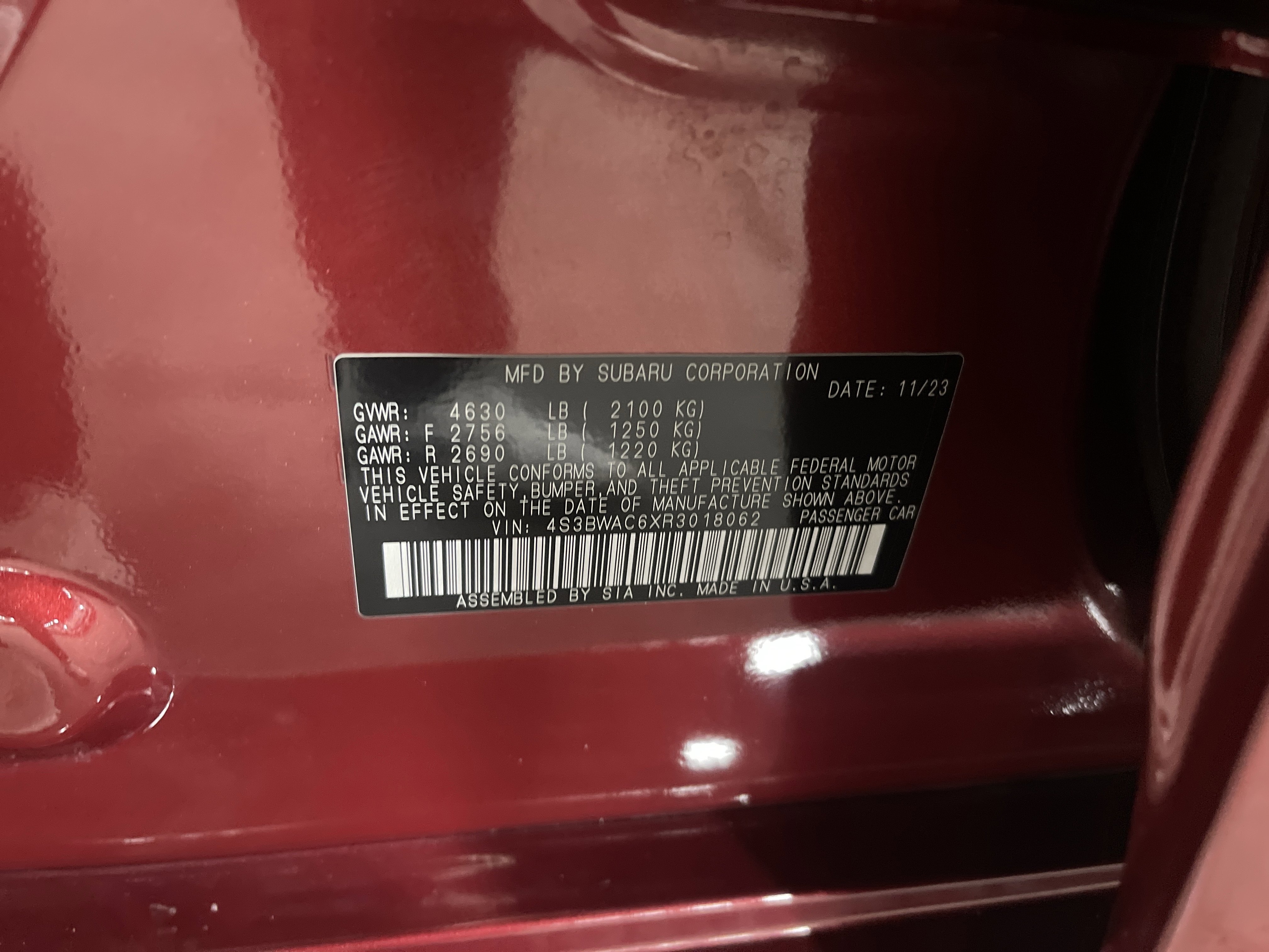 Used 2024 Subaru Legacy Premium image 25