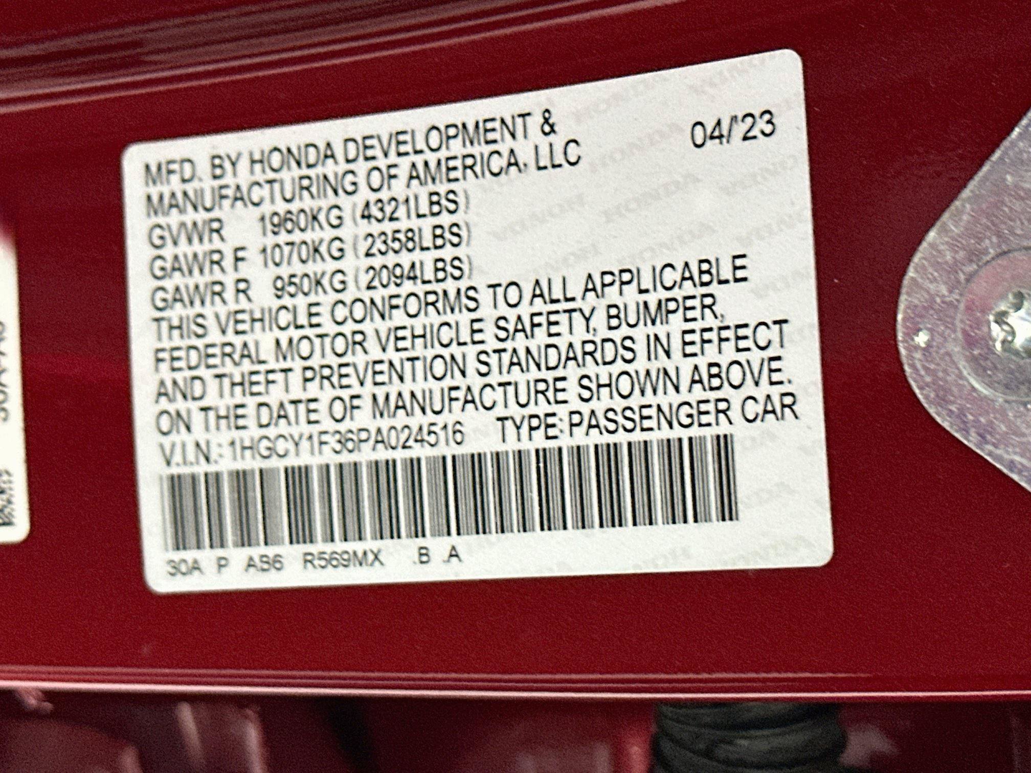 Used 2023 Honda Accord EX image 12