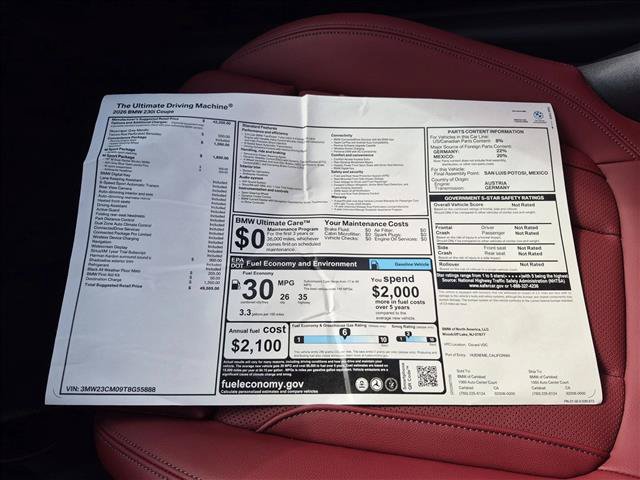 New 2026 BMW 230i Coupe w/ M Sport Package RWD image 17