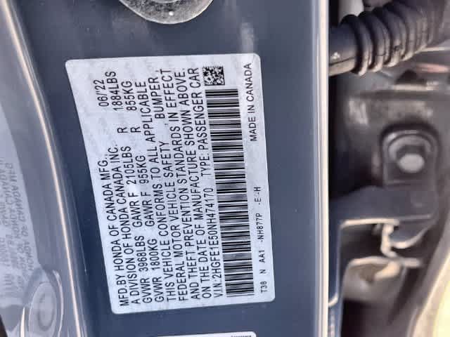 Certified 2022 Honda Civic Si image 22