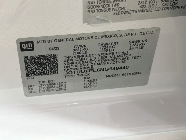 Used 2022 GMC Sierra 1500 AT4X AWD/4WD image 39