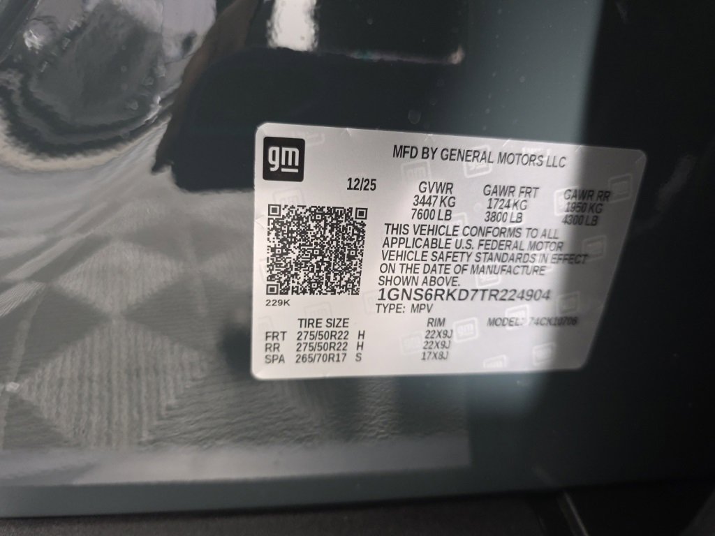 New 2026 Chevrolet Tahoe RST w/ Advanced Technology Package image 11