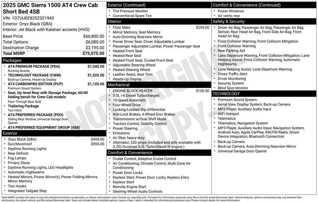 Used 2025 GMC Sierra 1500 AT4 w/ AT4 Premium Package AWD/4WD image 4