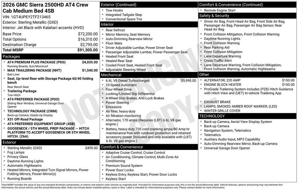 Used 2026 GMC Sierra 2500 AT4 w/ AT4 Premium Plus Package AWD/4WD image 34