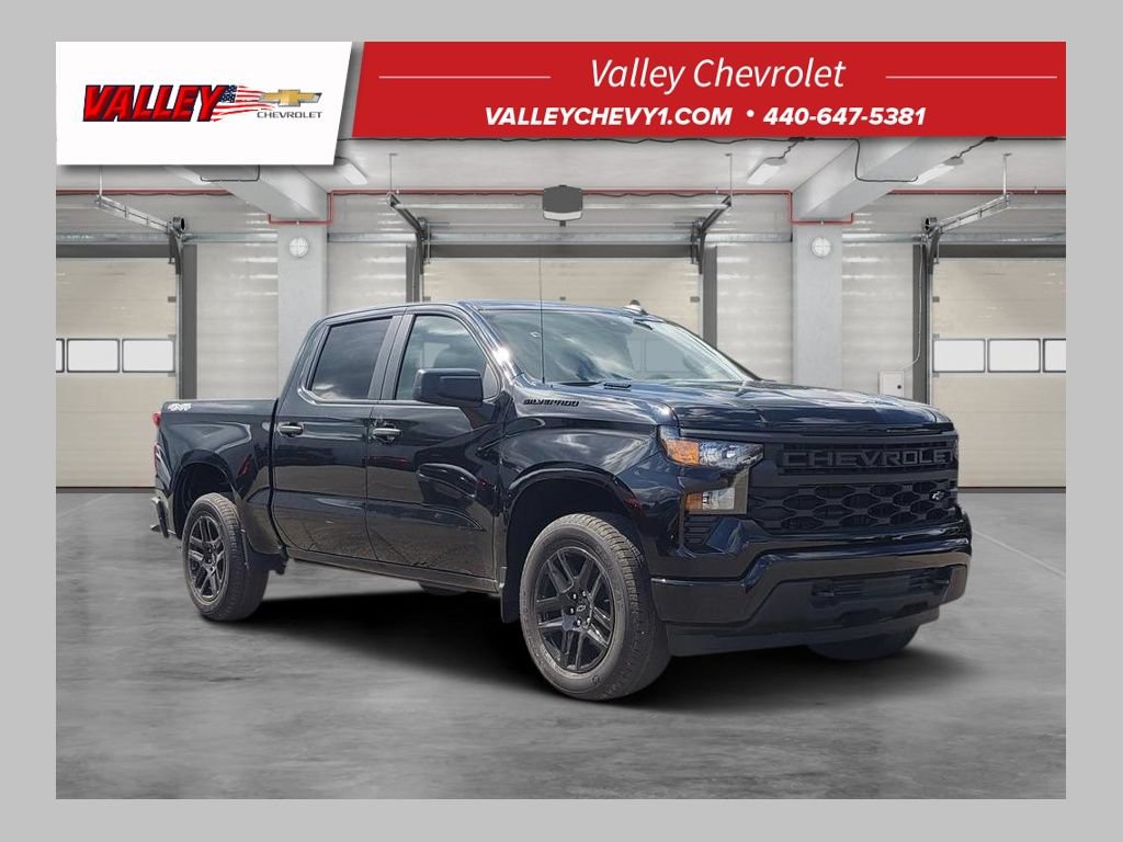 New 2026 Chevrolet Silverado 1500 Custom w/ LPO, Dark Essentials Package AWD/4WD image 1