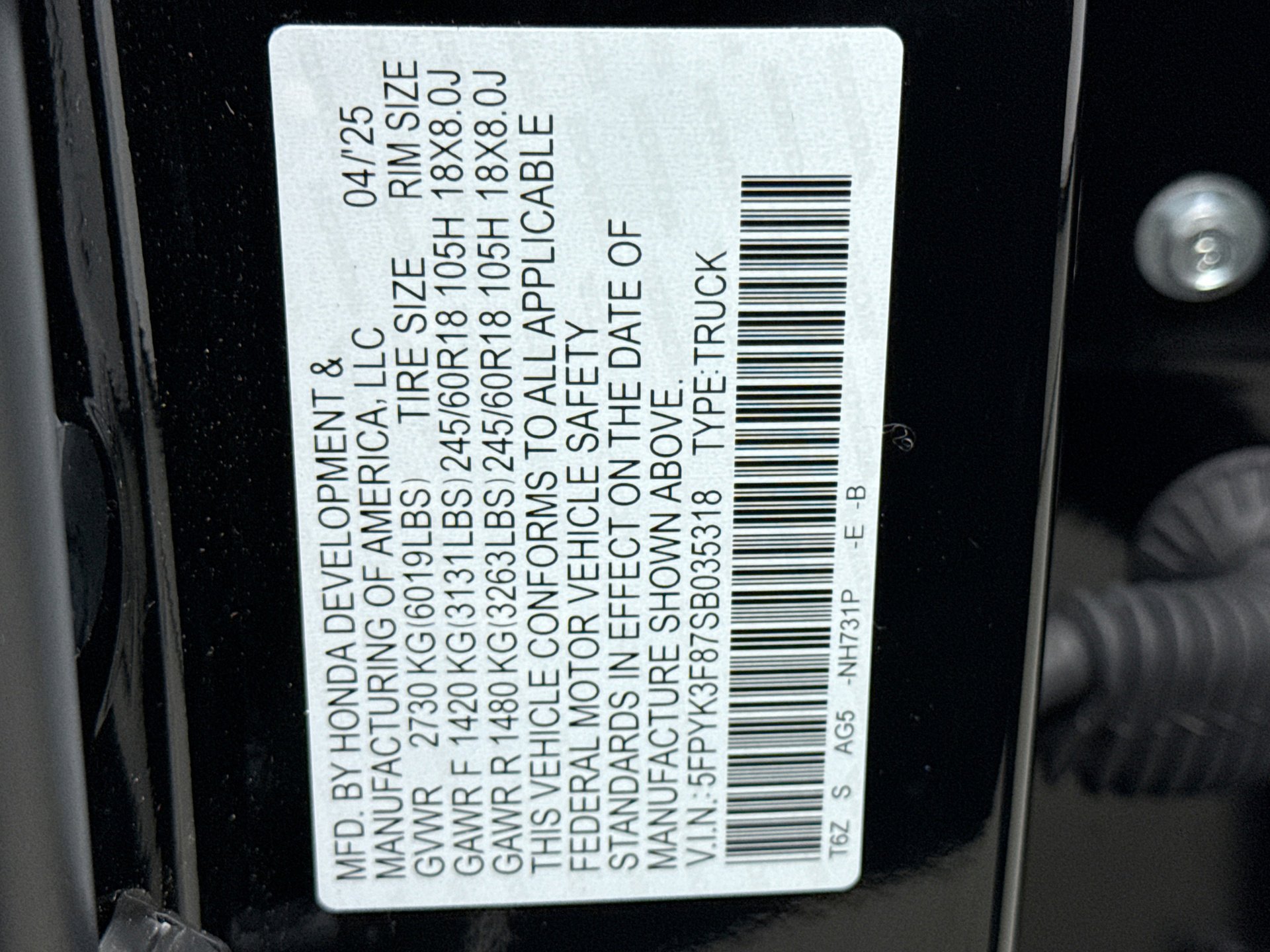 Used 2025 Honda Ridgeline Black Edition image 27