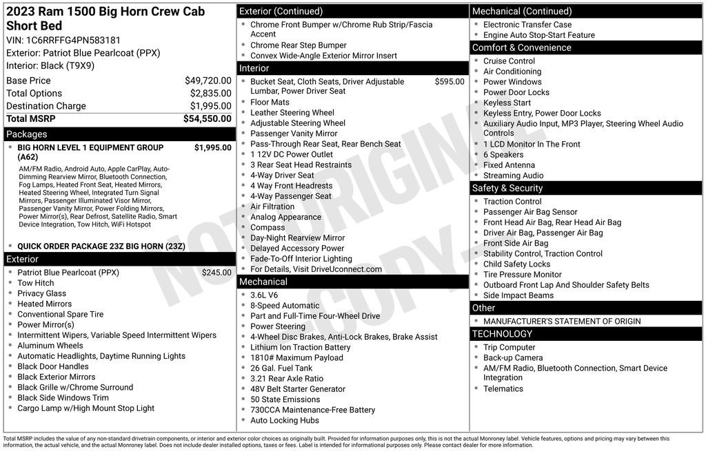 Certified 2023 RAM 1500 Big Horn image 34
