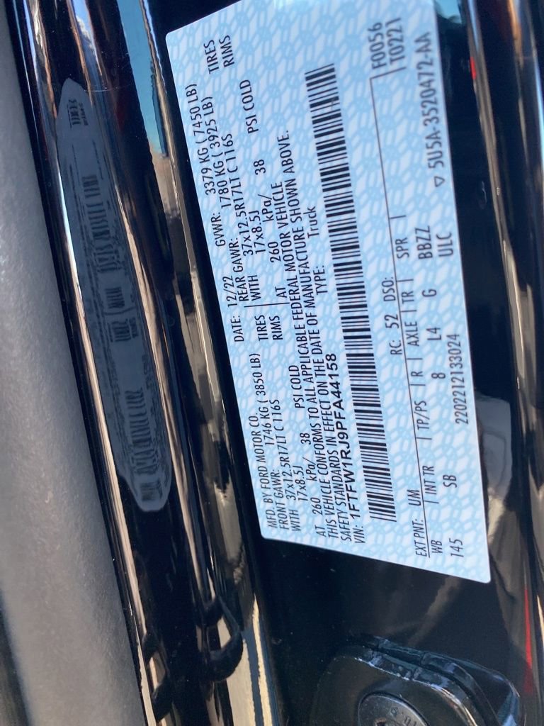 Used 2023 Ford F150 Raptor w/ Equipment Group 802A Raptor R image 58