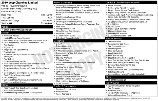 Used 2019 Jeep Cherokee Limited image 7