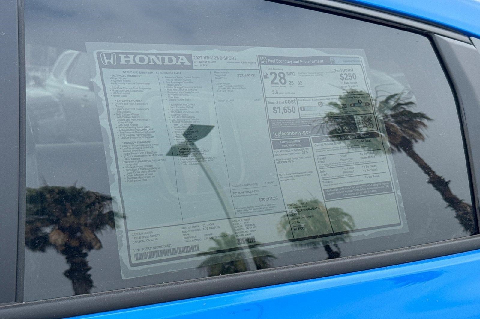 New 2027 Honda HR-V Sport image 32