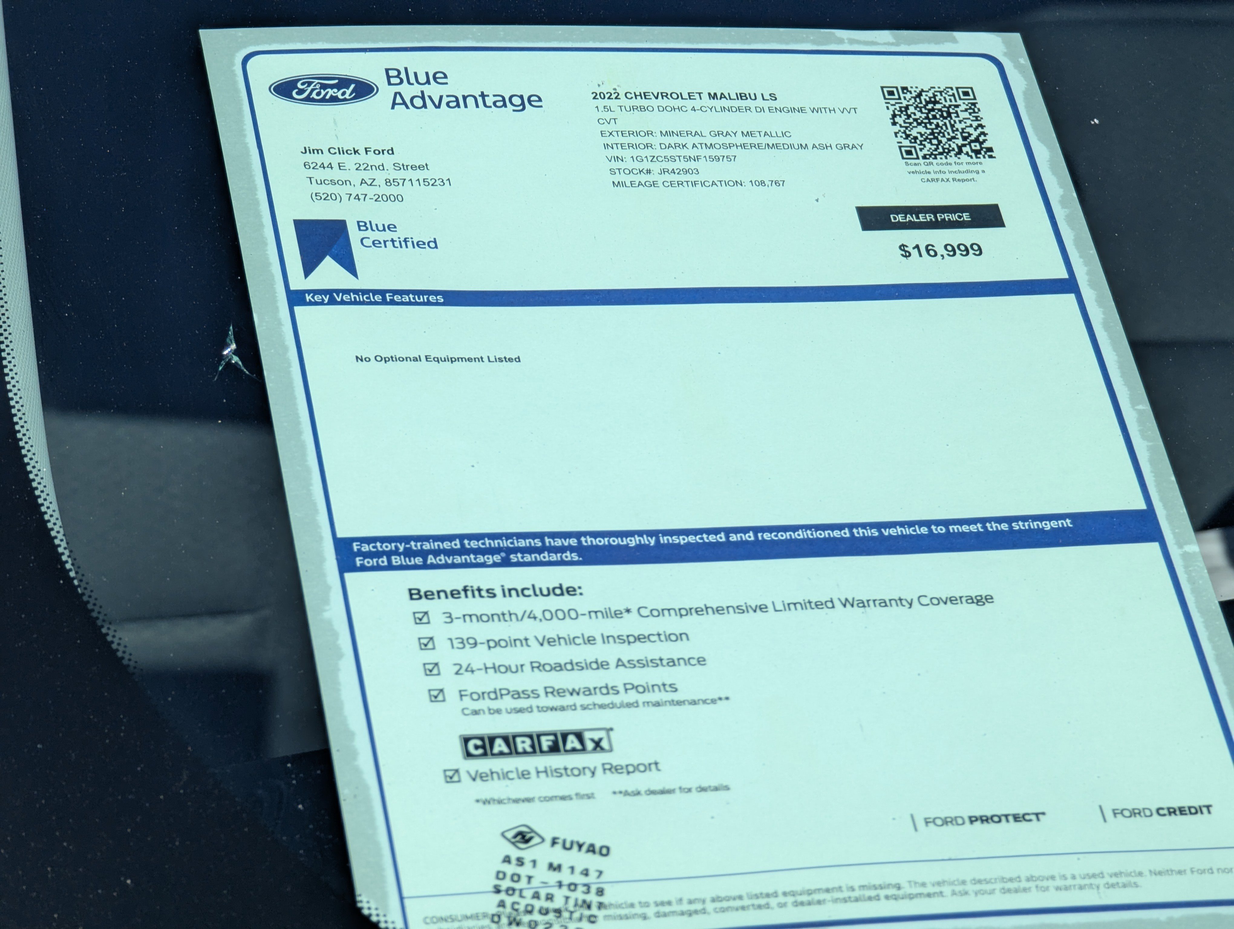 Used 2022 Chevrolet Malibu LS w/ Driver Confidence Package II image 12