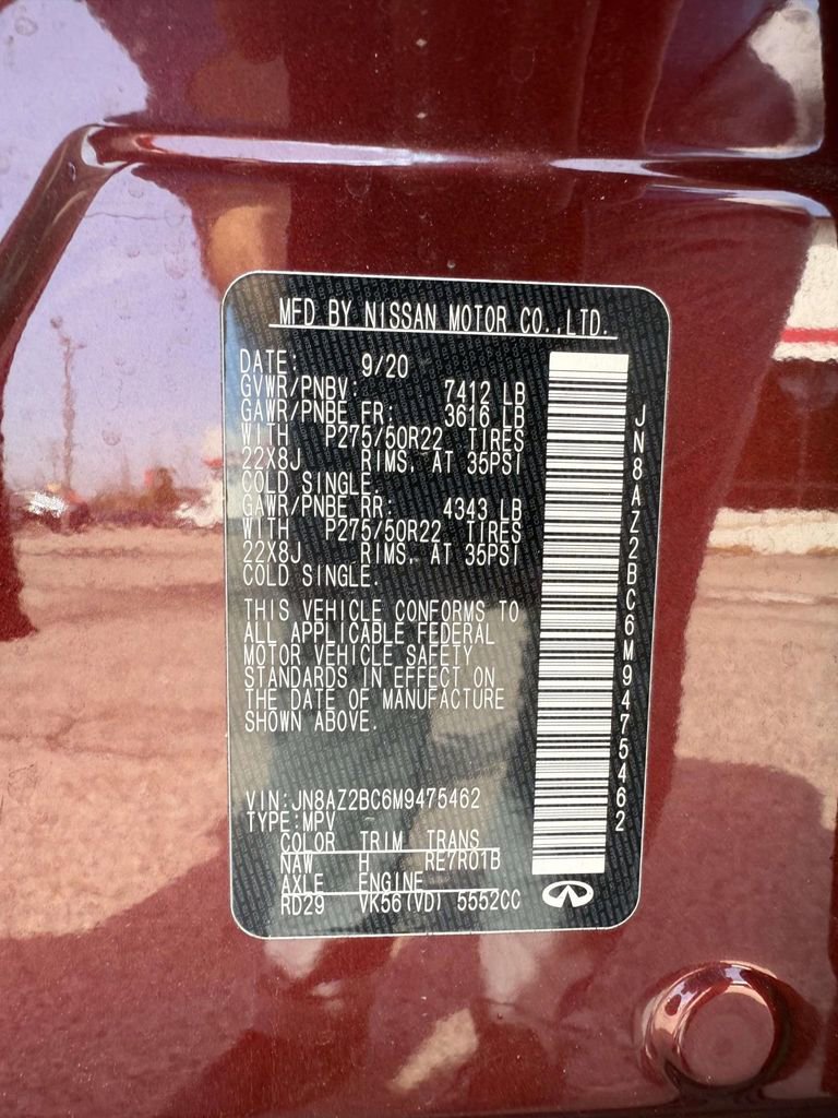 Used 2021 INFINITI QX80 Sensory w/ All-Season Package image 13