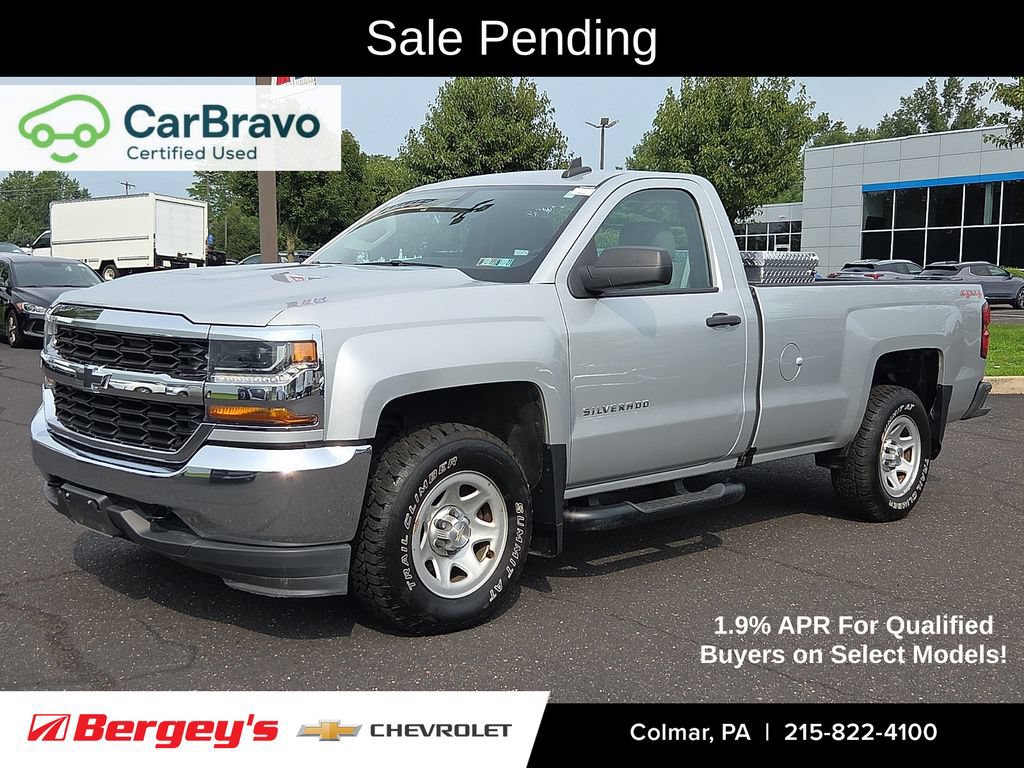 Certified 2016 Chevrolet Silverado 1500 W/T w/ Snow Plow Prep Package