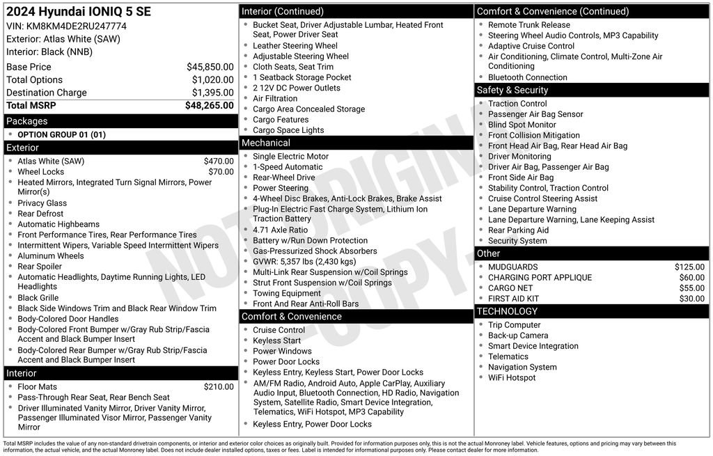 Used 2024 Hyundai Ioniq 5 SE image 17