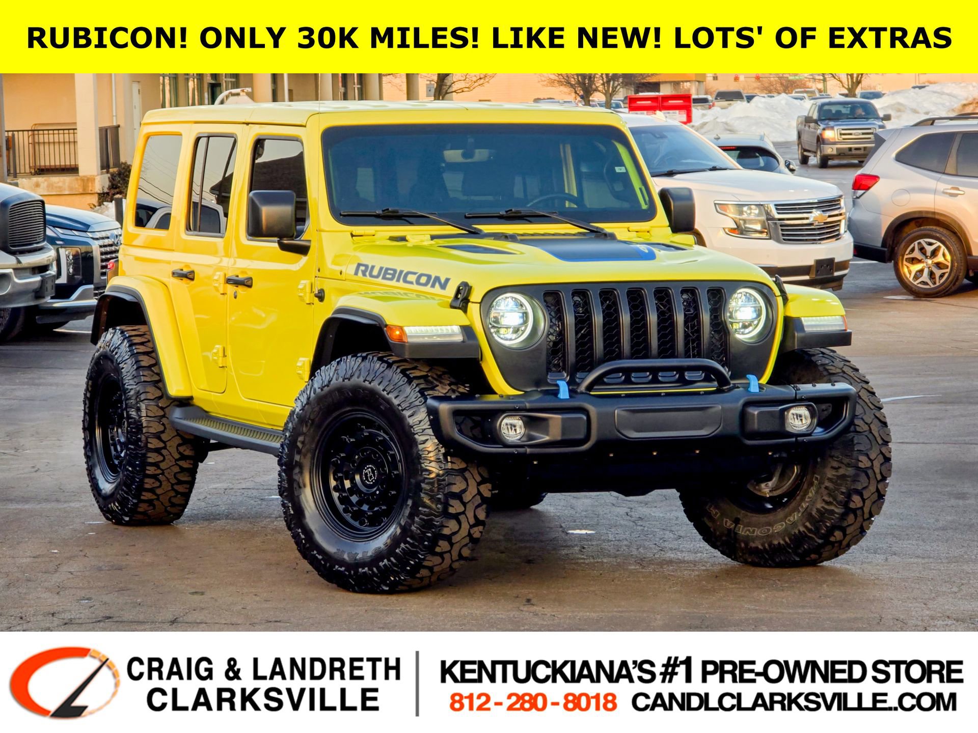 Used 2022 Jeep Wrangler Unlimited Rubicon 4xe w/ Safety Group image 1