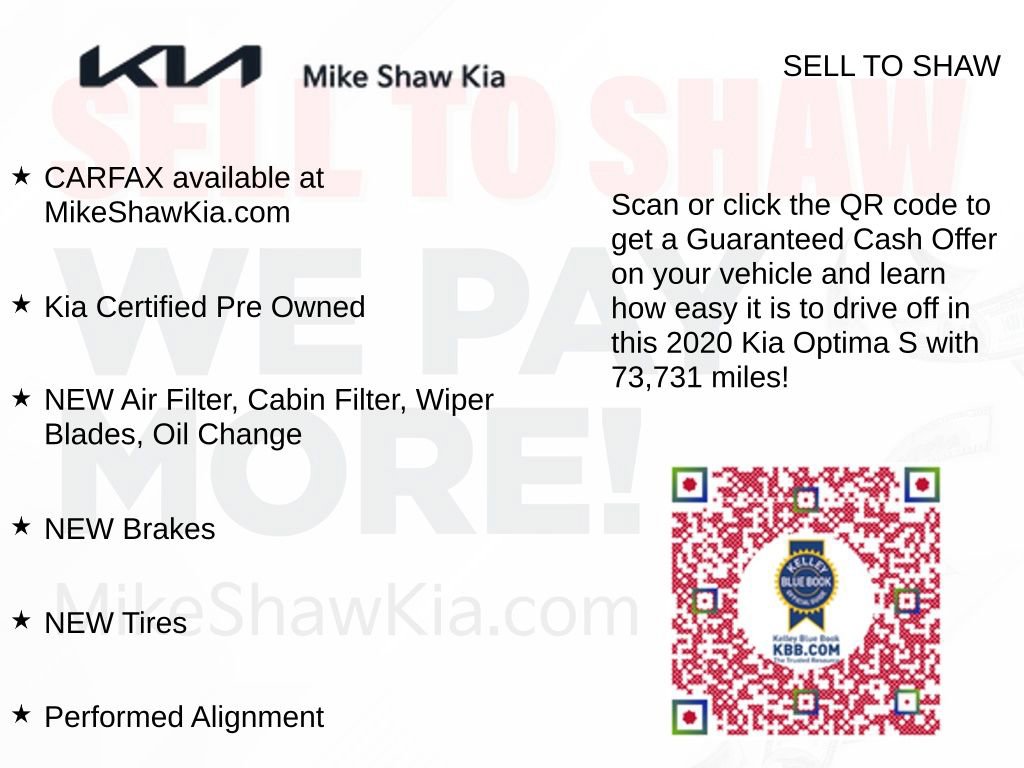 Used 2020 Kia Optima S FWD image 12