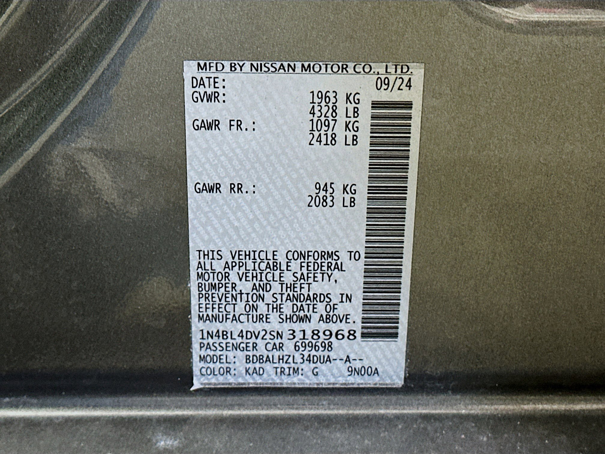 Used 2025 Nissan Altima 2.5 SV image 12