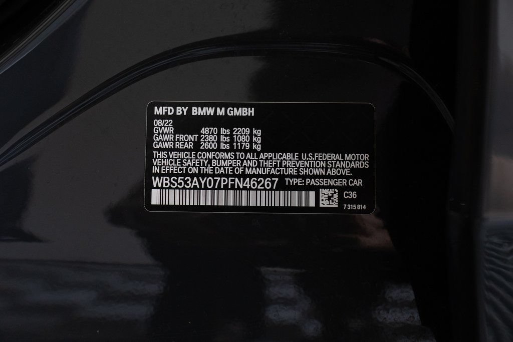 Used 2023 BMW M3 w/ M Carbon Exterior Package RWD image 53