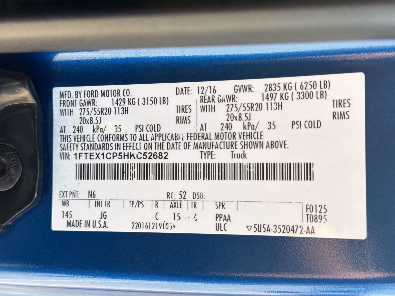 Used 2017 Ford F150 XL w/ Equipment Group 101A Mid image 19